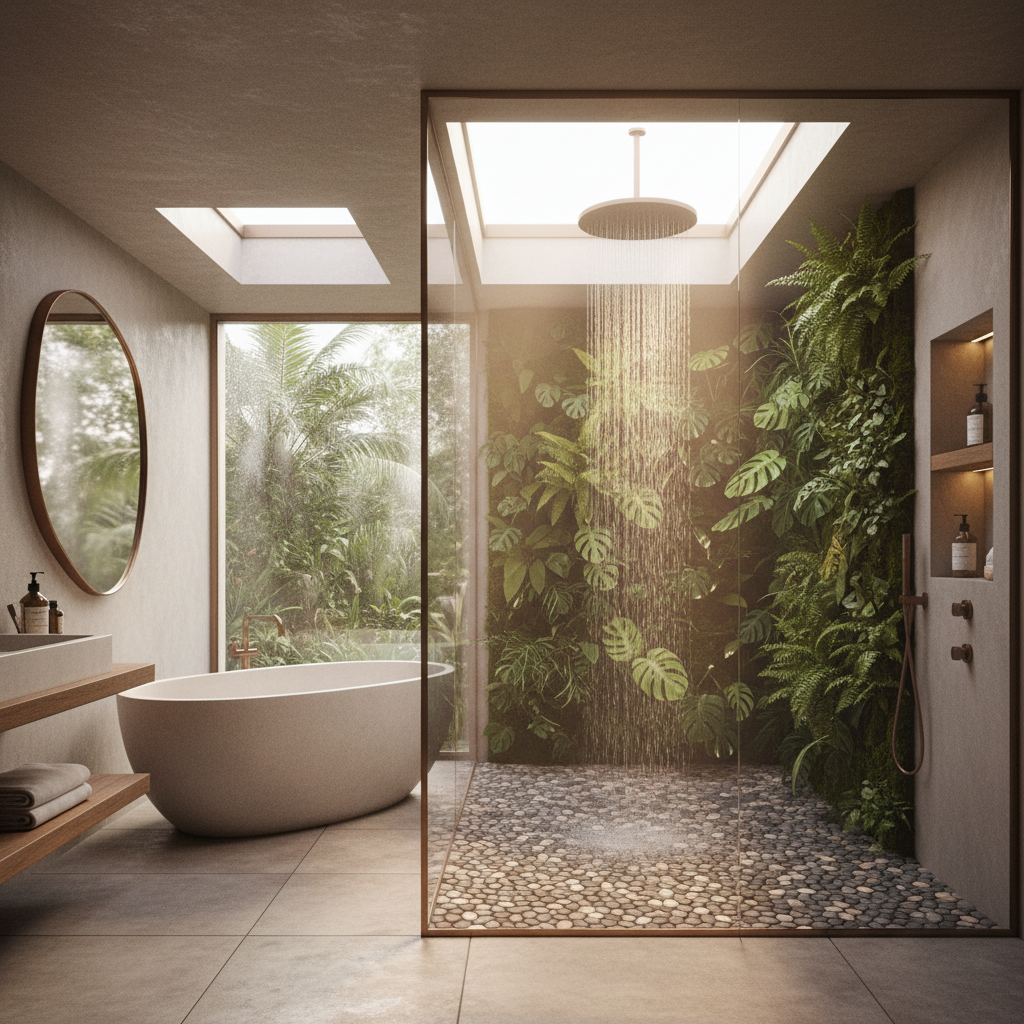 Biophilic Oasis Bathroom Design 2
