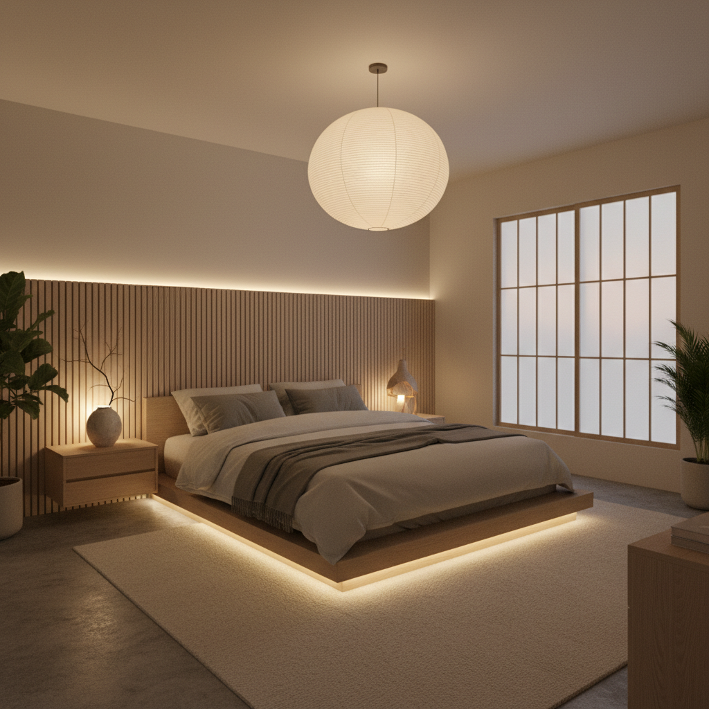 Japandi Bedroom Design 4