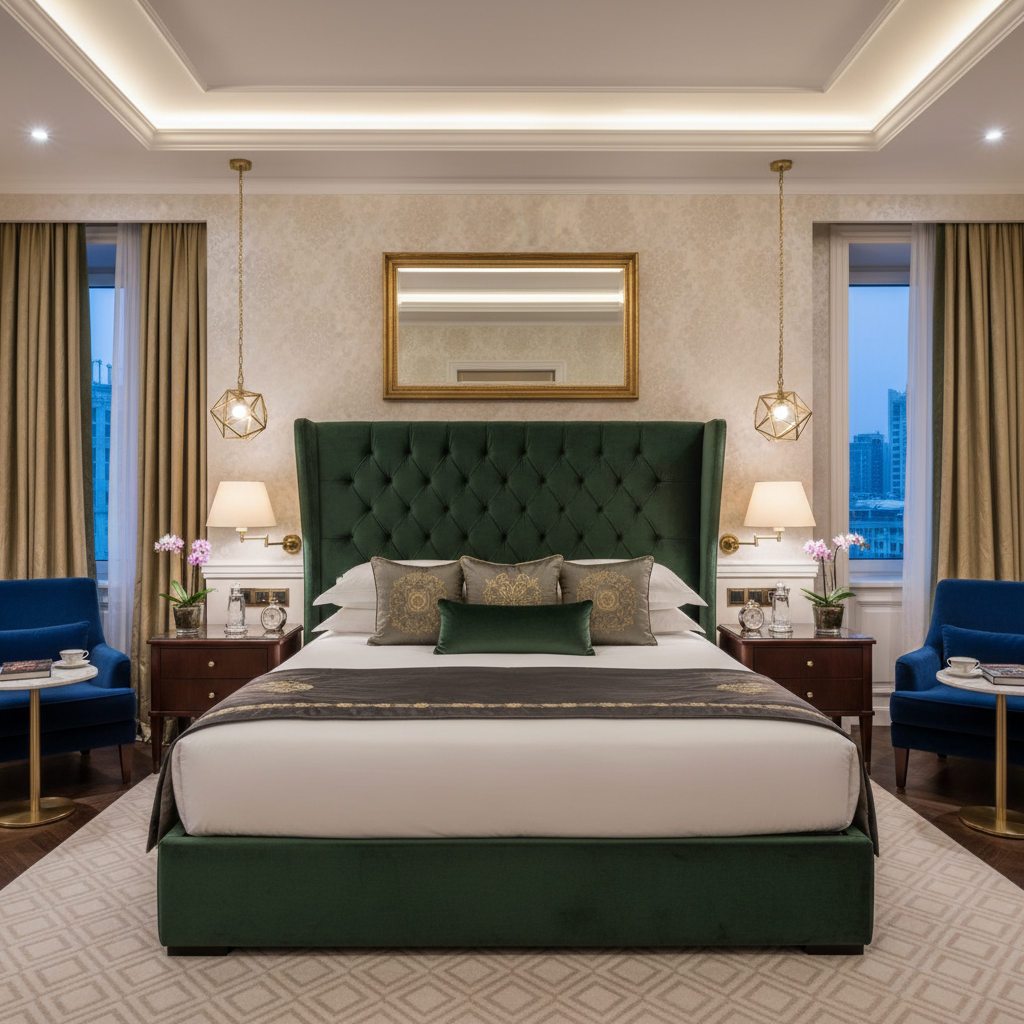 Hotel Luxe Bedroom Design 1