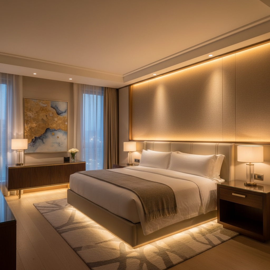 Hotel Luxe Bedroom Design 4