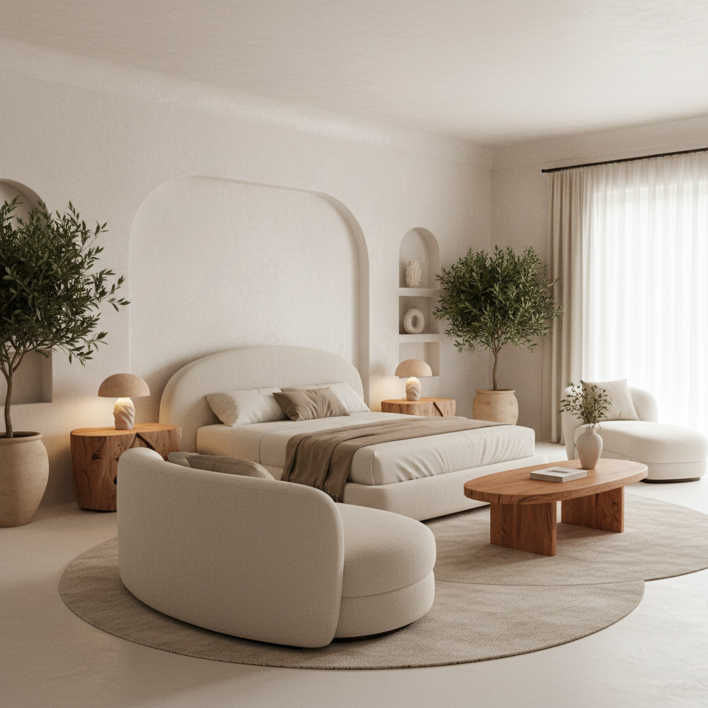 Organic Modernist Bedroom Design 1