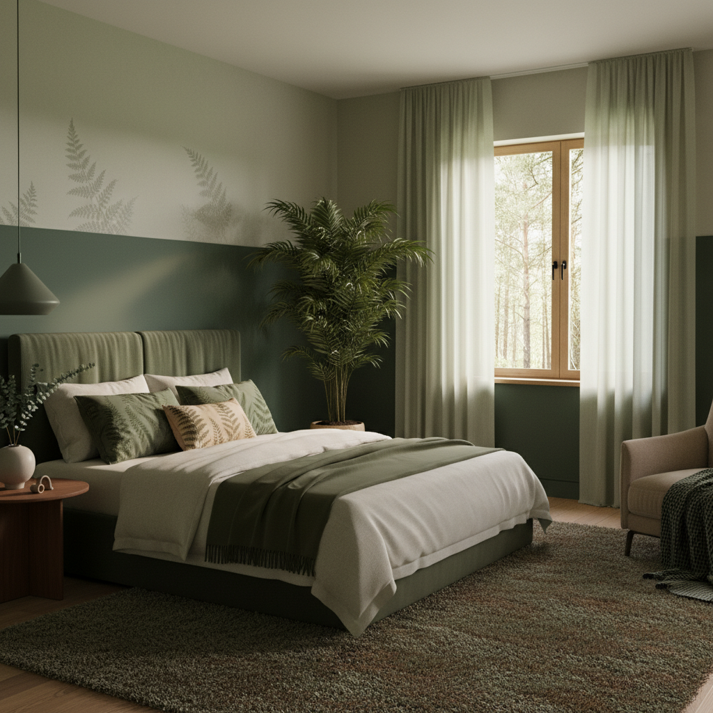 Biophilic Sanctuary Bedroom Design 5