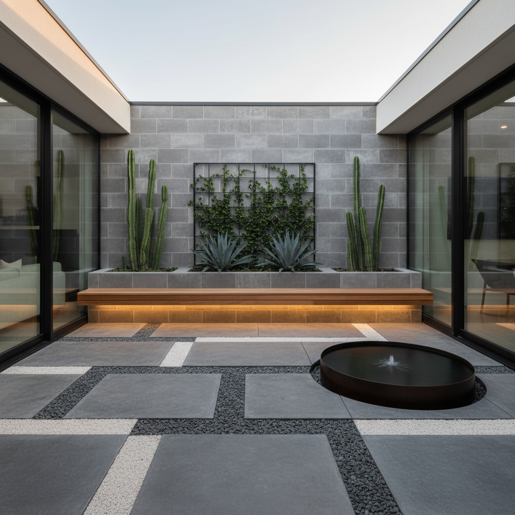 Modern Courtyard Garden Design 2
