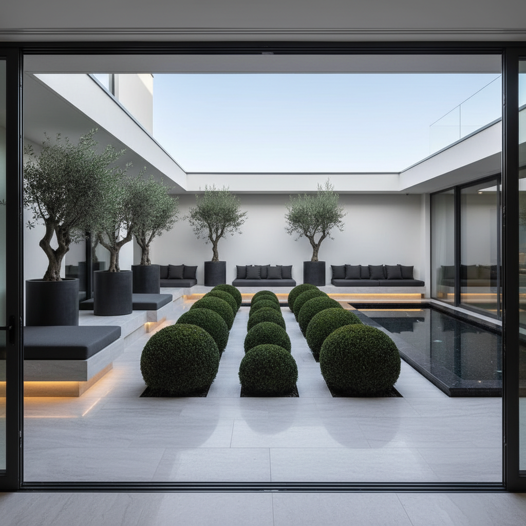 Modern Courtyard Garden Design 3