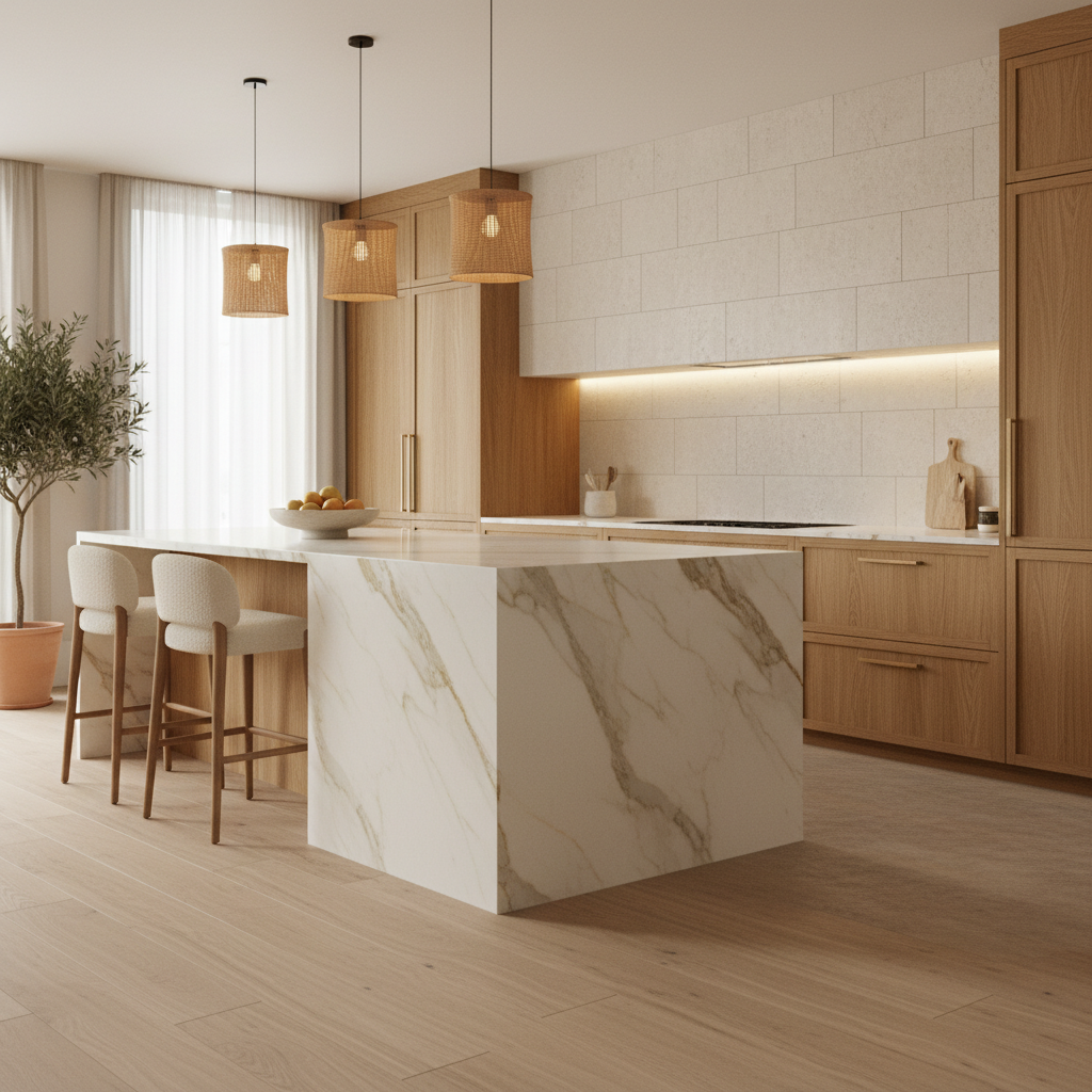 Warm Minimalist Kitchen Design 2