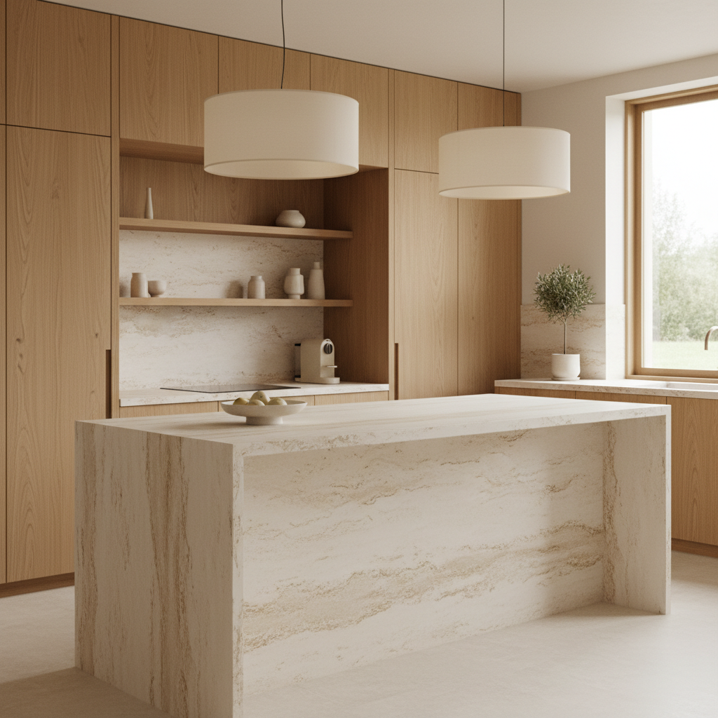 Warm Minimalist Kitchen Design 3