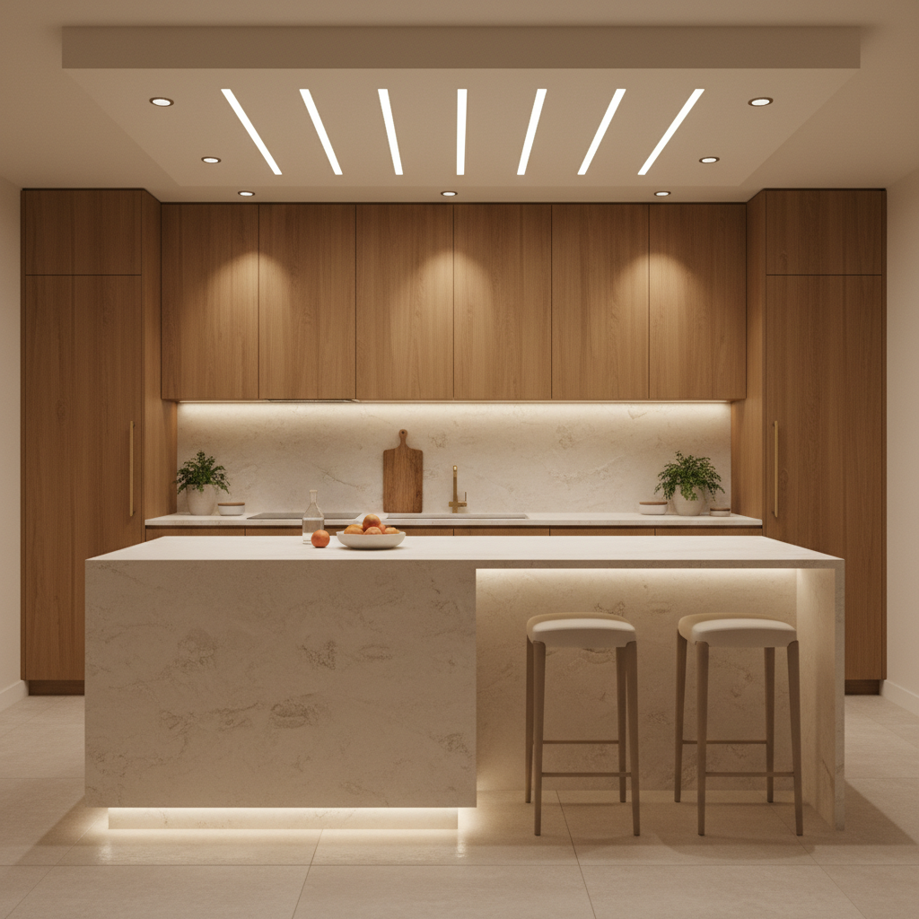 Warm Minimalist Kitchen Design 4