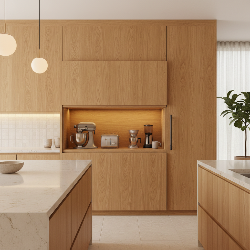 Warm Minimalist Kitchen Design 5