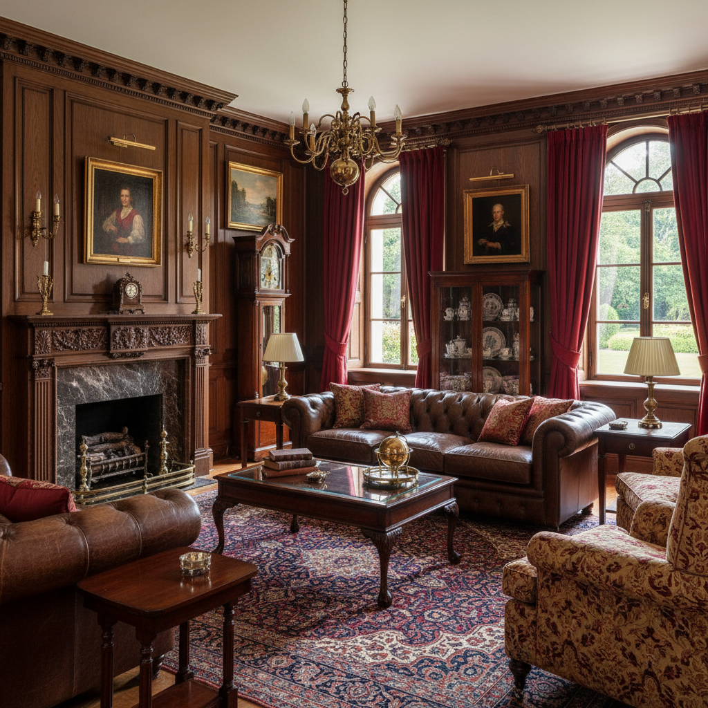 Traditional Elegance Living Room Design 2